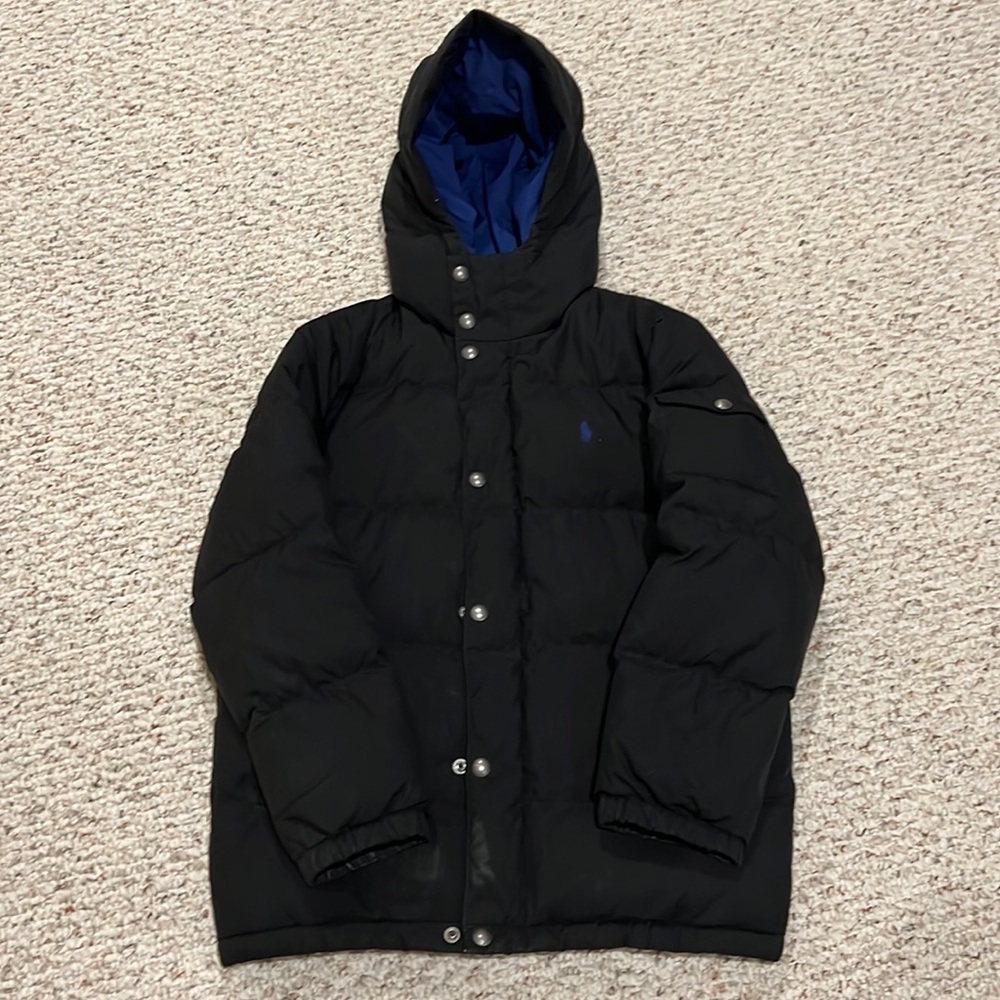 Polo Ralph Lauren boys down coat black size M10-12
